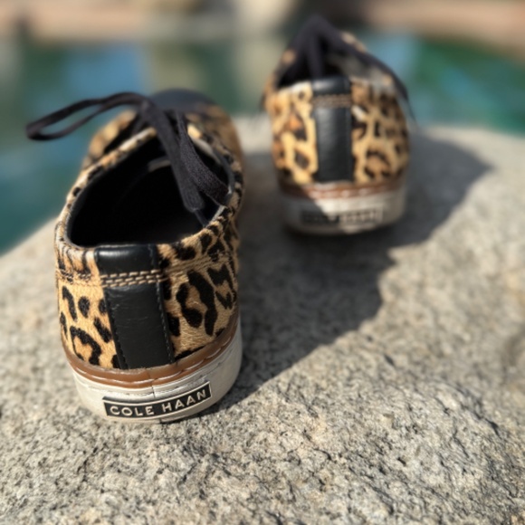 Cole Haan Leopard Tennis Shoes Size 7.5 - Picture 5 of 7